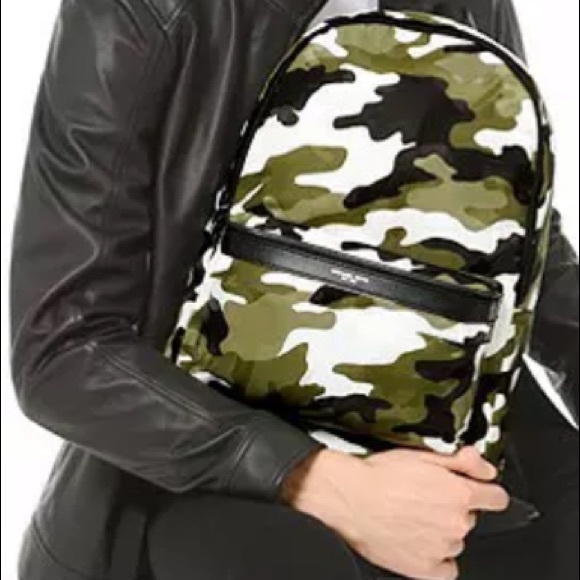 Michael kors camo green backpack large nylon - Picture 2 of 8